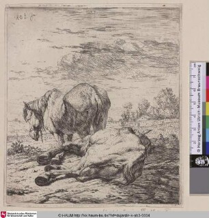 [The two Horses; Two Horses; Le deux chevaux; Zwei Pferde]