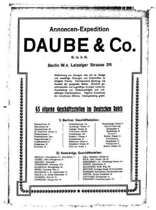 Nachtrag Berliner Adreßbuch 1907