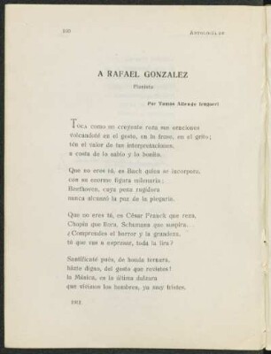A Rafael González : pianista / por Tomás Allende Iragorri