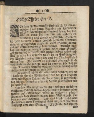 HochgeEhrter Herr P.