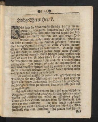 HochgeEhrter Herr P.