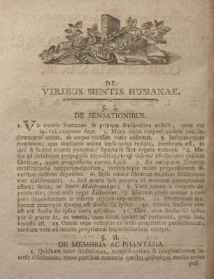 De viribus mentis humanae.