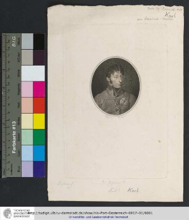 [Carl, Erzherzog von Österreich] / Krafft pinx. ; F. John sc.
