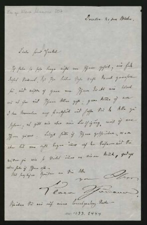 Brief an Johanna Henkel : [21.10., o.J.]