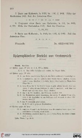 9: Epigraphischer Bericht aus Oesterreich, [4]