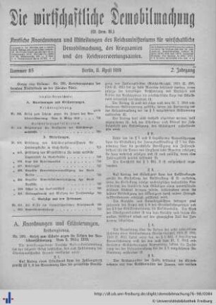 Nr. 85, 11. April 1919