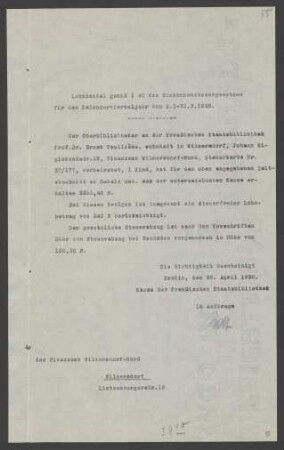 Lohnzettel