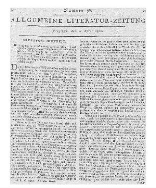 Das Verhängniß. Von Eugenius. Camburg a.d. Saale: Hofmann 1798
