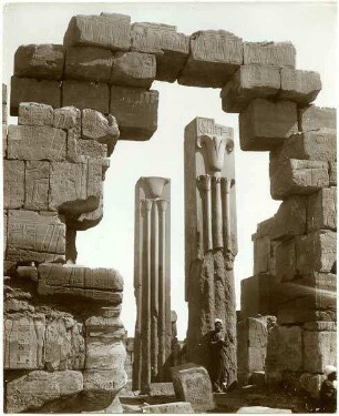 Karnak. Les deux Stèles, Lotus et Papyrus