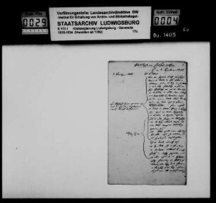 Periodische Berichte der Oberämter über die Geburten (Geburtsberichte) für 1826/27-1835/36