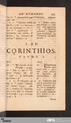 I. Ad Corinthios.