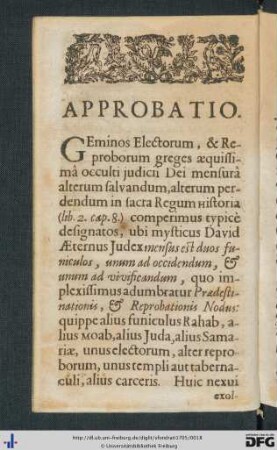 Approbationes.