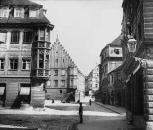 Augsburg, Straßenansicht, Erker aus dem Jahr 1504