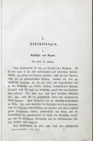 1 - 36 Geschichte und Dogma