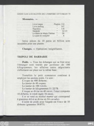 Tripoli De Barbarie