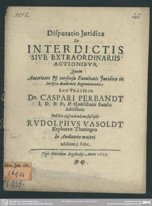 De interdictis sive extraordinariis actionibus