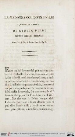 CXI. La Madonna col divin Figlio