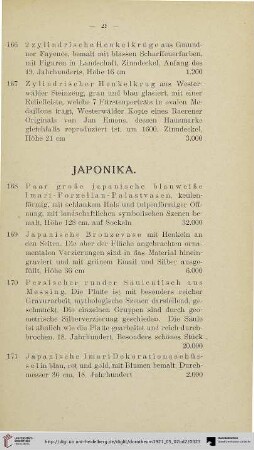 Japonika (Nr. 168-183)