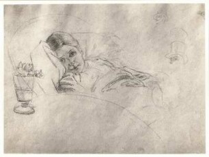 Genesende : Genesende. Zeichnung (vor 1933; M. Liebermann)