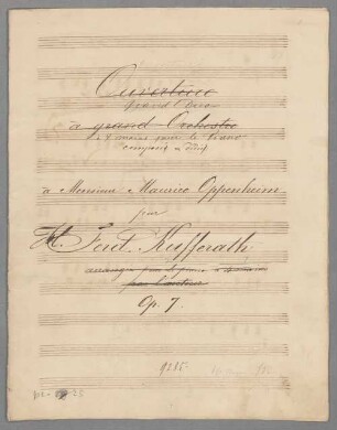 Ouvertures; D; pf 4hands; op. 7 - BSB Mus.Schott.Ha 9739-2