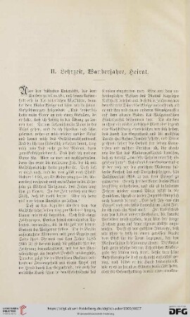 II. Lebzeit, Wanderjahre, Heirat