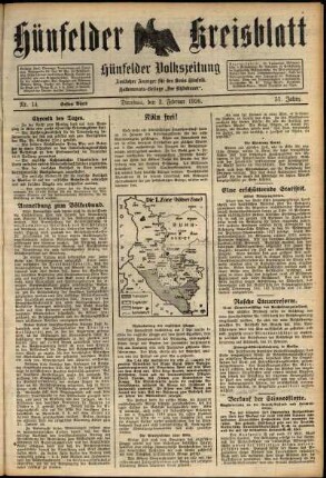 Erste Ausgabe vom Dienstag, den 02. Februar 1926.