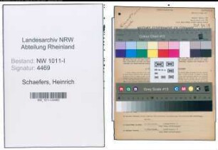 Entnazifizierung Heinrich Schaefers , geb. 10.10.1889 (Mechaniker)