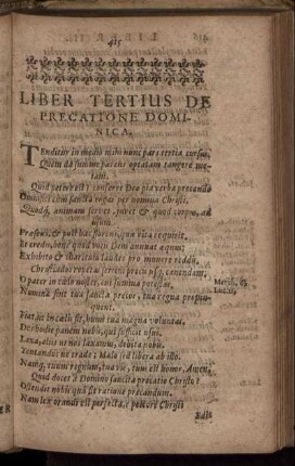 Liber tertius de prcatione Dominica
