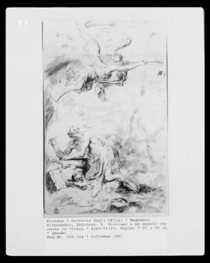 S. Girolamo e un angelo che suona la tromba