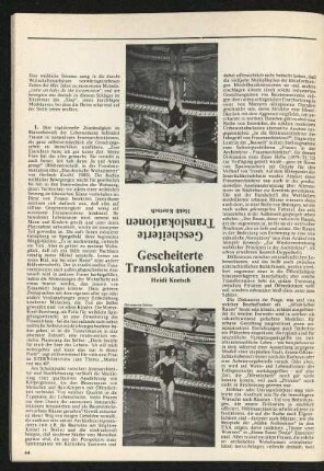 Gescheiterte Translokationen