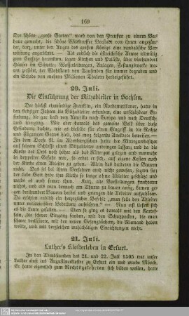 21. Juli. Luther's Klosterleben in Erfurt