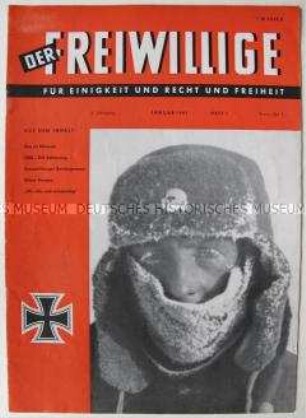 Neonazistische Monatszeitschrift "Der Freiwillige" u.a. zur Frage der Mitverantwortung für Kriegsverbrechen