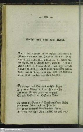 Erlöse uns von dem Uebel