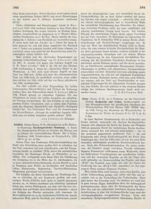 184-185 [Rezension] Stutz, Ulrich, Konkordat und Codex