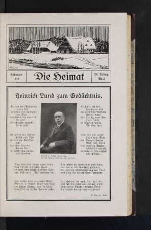 Heinrich Lund zum Gedächtnis