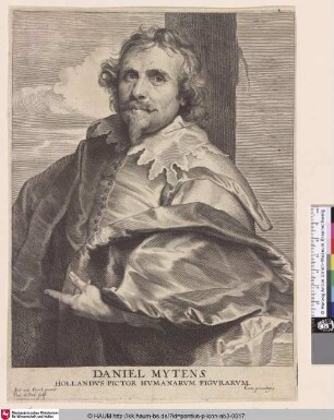 Isaac Mytens [Porträt des Malers Daniel Mytens; Daniel Mytens; Portret van de schilder Daniël Mijtens (I)]