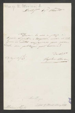 Brief an Carl Gottlieb Reißiger : 13.08.1843