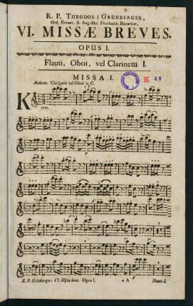 1-19, Missa I. - Missa IV.