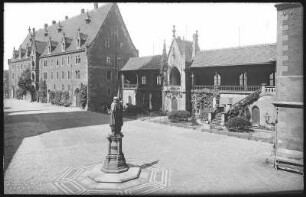 Meißen. Kornhaus,Verbindungsgang,Denkmal Albrechts