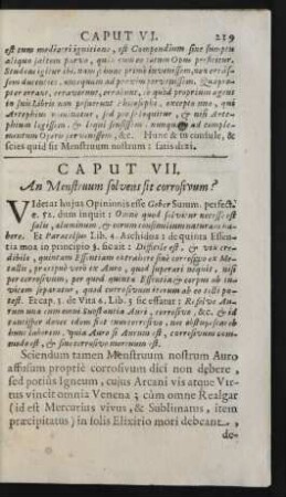 Caput VII. An Menstruum solvens sit corrosivum?