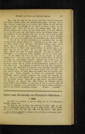 Bilder und Gleichnisse aus Dörpfelds-Schriften