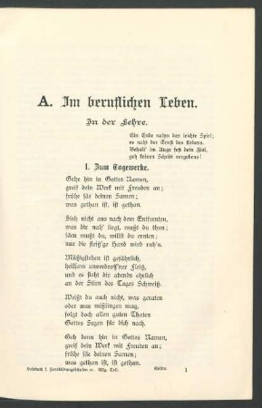 A. Im beruflichen Leben.