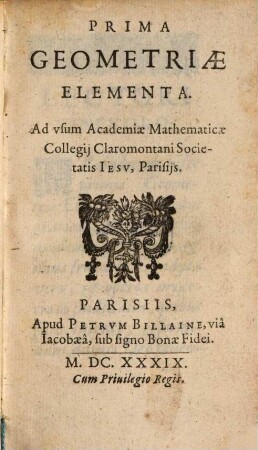 Prima Geometriae Elementa