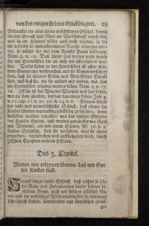 Das 3. Capitel. Woran wir erkennen können, daß wir Gottes Kinder sind.
