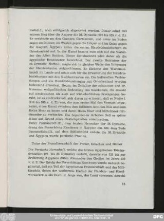 Unter der Fremdherrschaft der Perser, Griechen und Römer