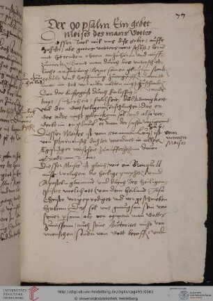 Auslegung des 90. Psalms