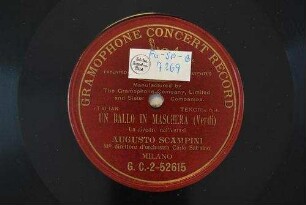 Un ballo in maschera : La rivedre nel' estasi / (Verdi)