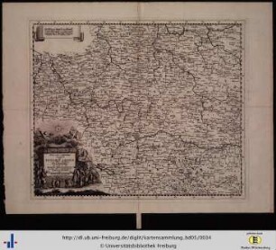 Neue und vollständige Charte der Teutschen Länder vom Ertz Bisthum Saltzburg an, biss in die Marck Brandenburg