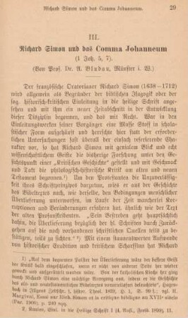 29-42 Richard Simon und Comma Johanneum (1. Joh. 5,7)