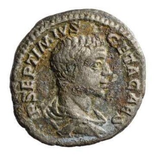 Münze, Denar, 203 - 208 n. Chr.
